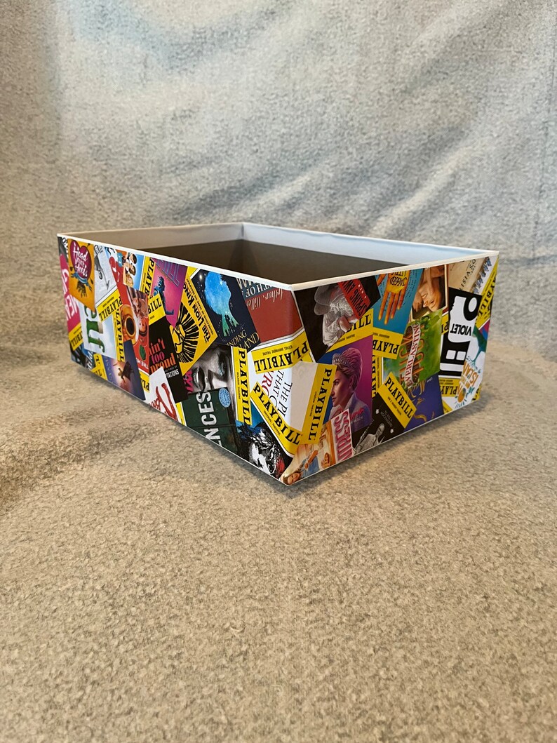 Custom Playbill Collage Box, Theater Keepsake Box see description for more details image 5