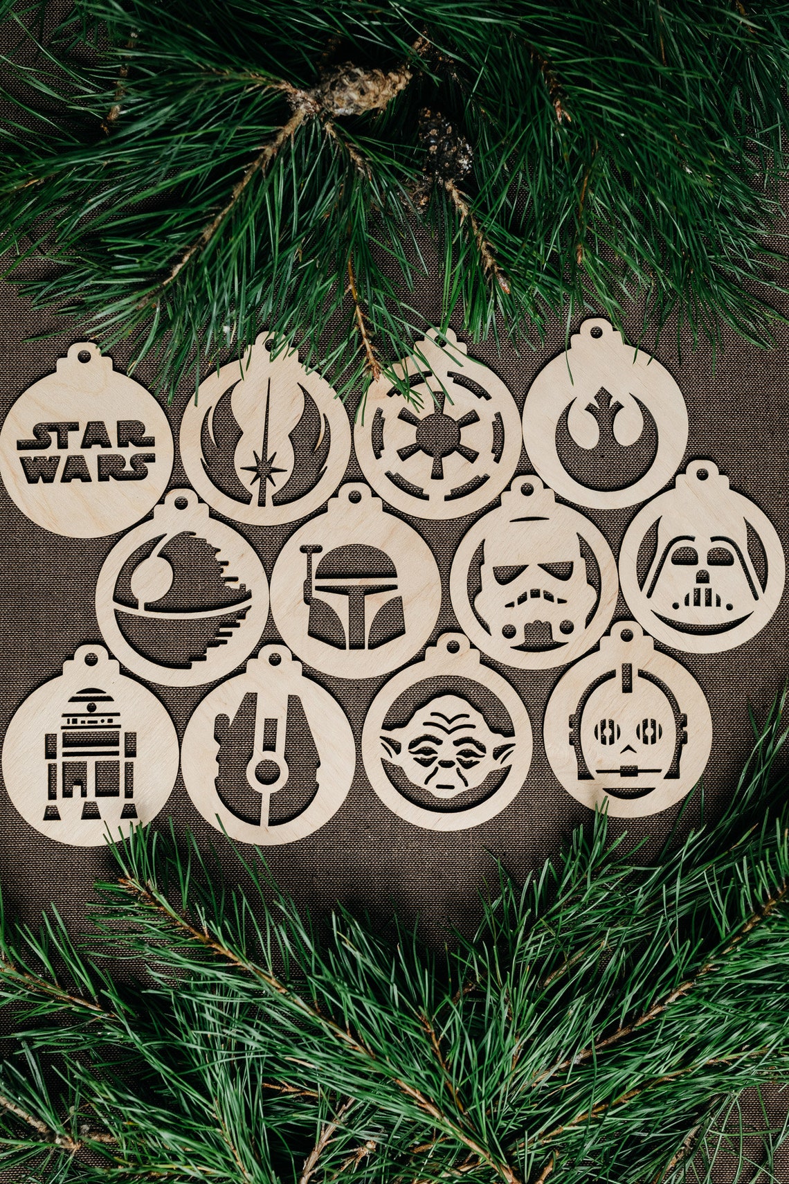 Star Wars Hanging Gift Starwars Ornaments Unique Star Wars Etsy