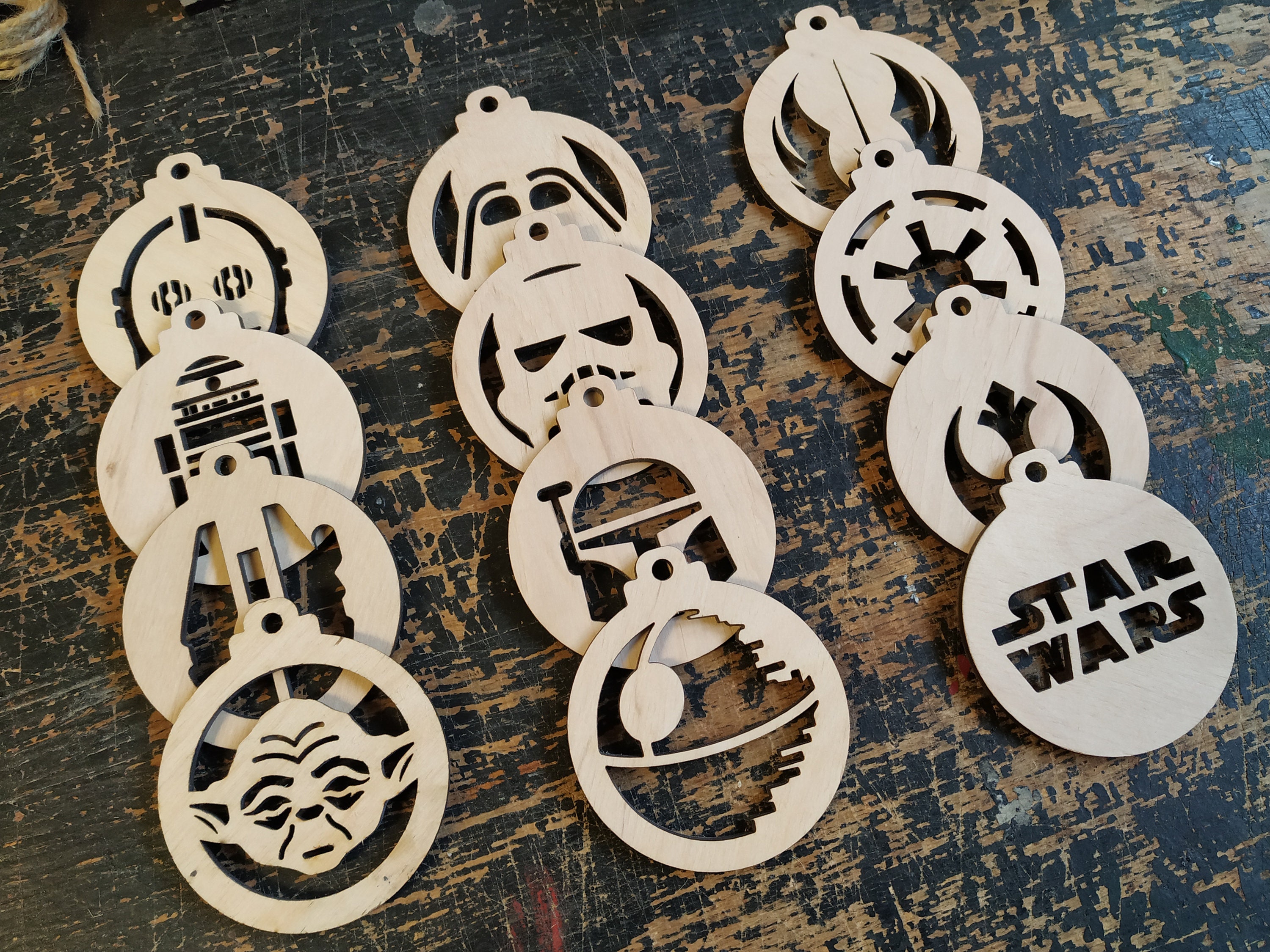 Star Wars Hanging Gift Starwars Ornaments Unique Star Wars Etsy