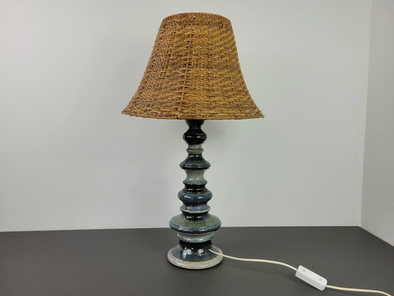 vooroordeel strak voedsel Kaiser Ceramic Table Lamp 50s Blue-brown Kaiser Keramik - Etsy