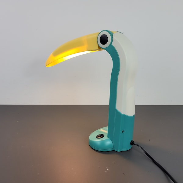 Vintage Toucan Children Table Lamp by HT Huang for Lenoir 1980s Toucan Children Table Lamp 80s