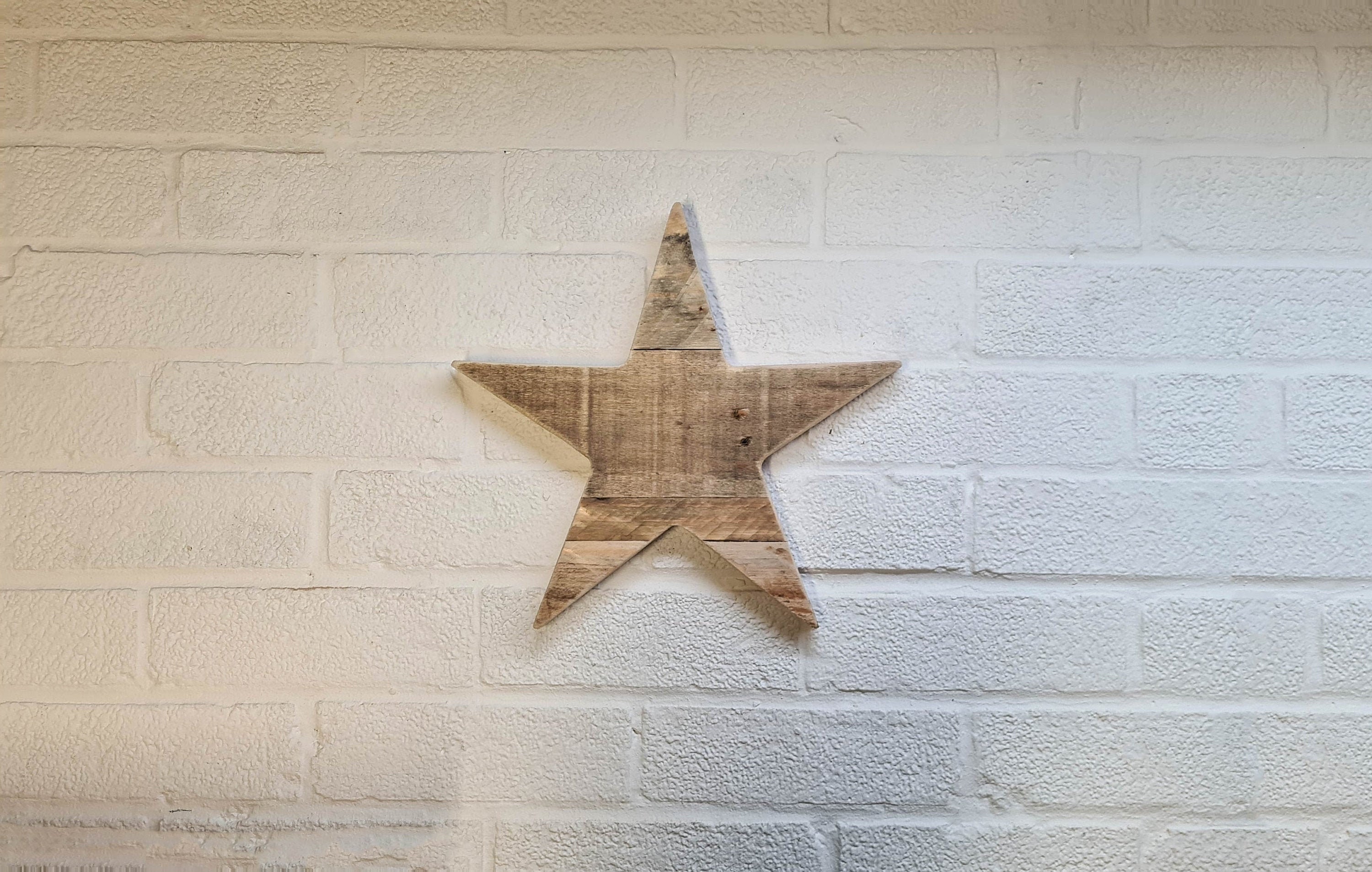 Wooden Star Decoration Wall Art Decor Industrial Rustic Etsy