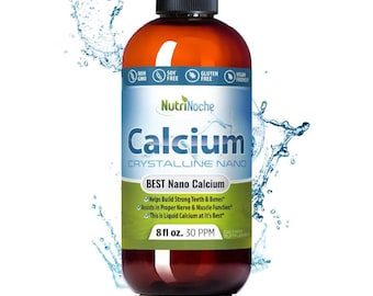 Liquid Calcium Supplement by Nutrinoche - Pure Crystalline Calcium - 30 PPM