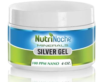 NutriNoche Pure Silver Gel - 100 PPM 4 Oz Silver Gel