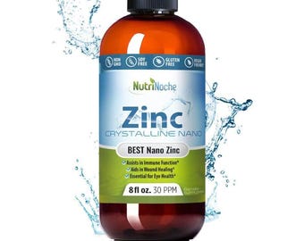 Liquid Zinc Supplement by Nutrinoche  - Pure Crystalline Zinc - 30 PPM