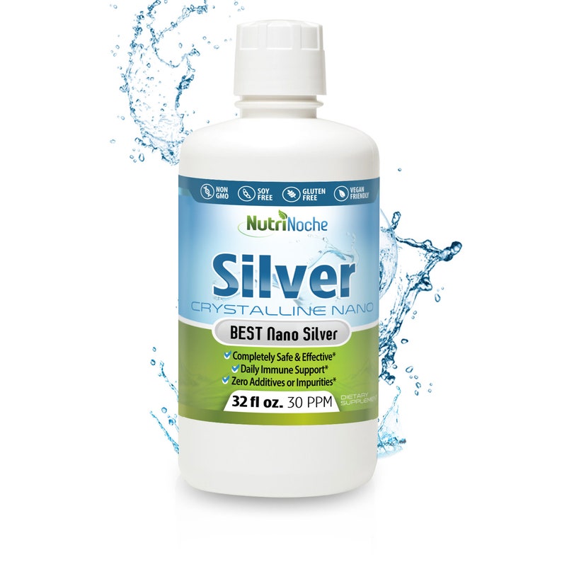 Nutrinoche Colloidal Silver Mineral Liquid Supplement 30 Ppm Colloidal