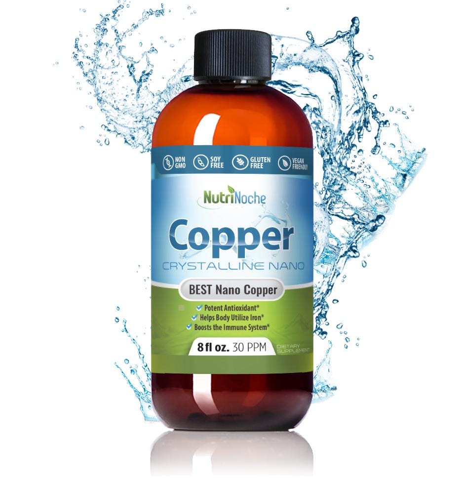 Colloidal Liquid Copper Supplement by Nutrinoche - 30 PPM