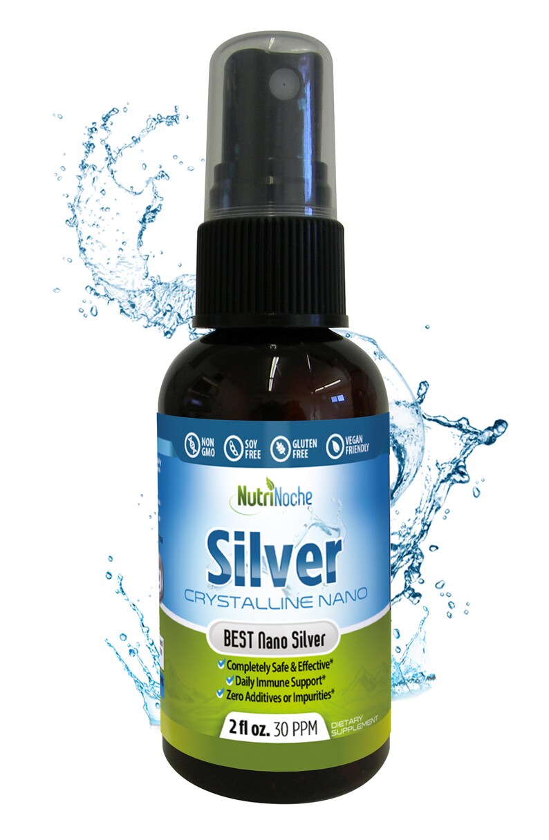 Nutrinoche Colloidal Silver Mineral Liquid Supplement 30 Ppm Colloidal