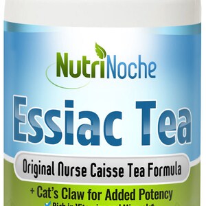 NutriNoche All Natural Essiac Tea - Pure Essiac Liquid Herbal Supplement - Organic and WildCrafted Herbs - 32 Ounces