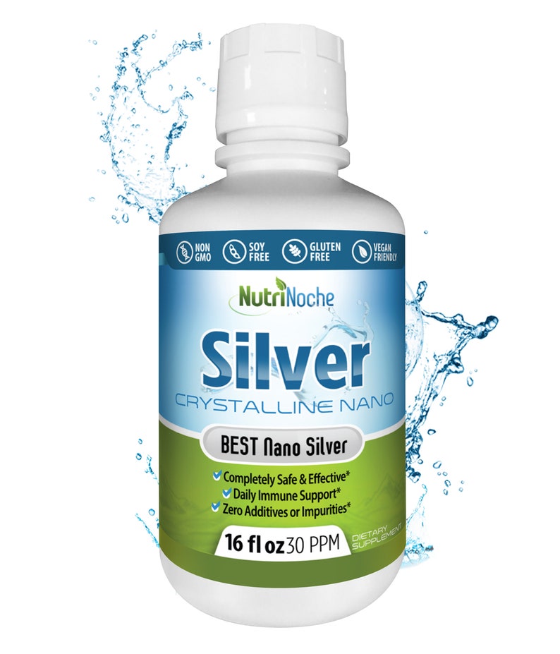 Nutrinoche Colloidal Silver Mineral Liquid Supplement 30 Ppm Colloidal