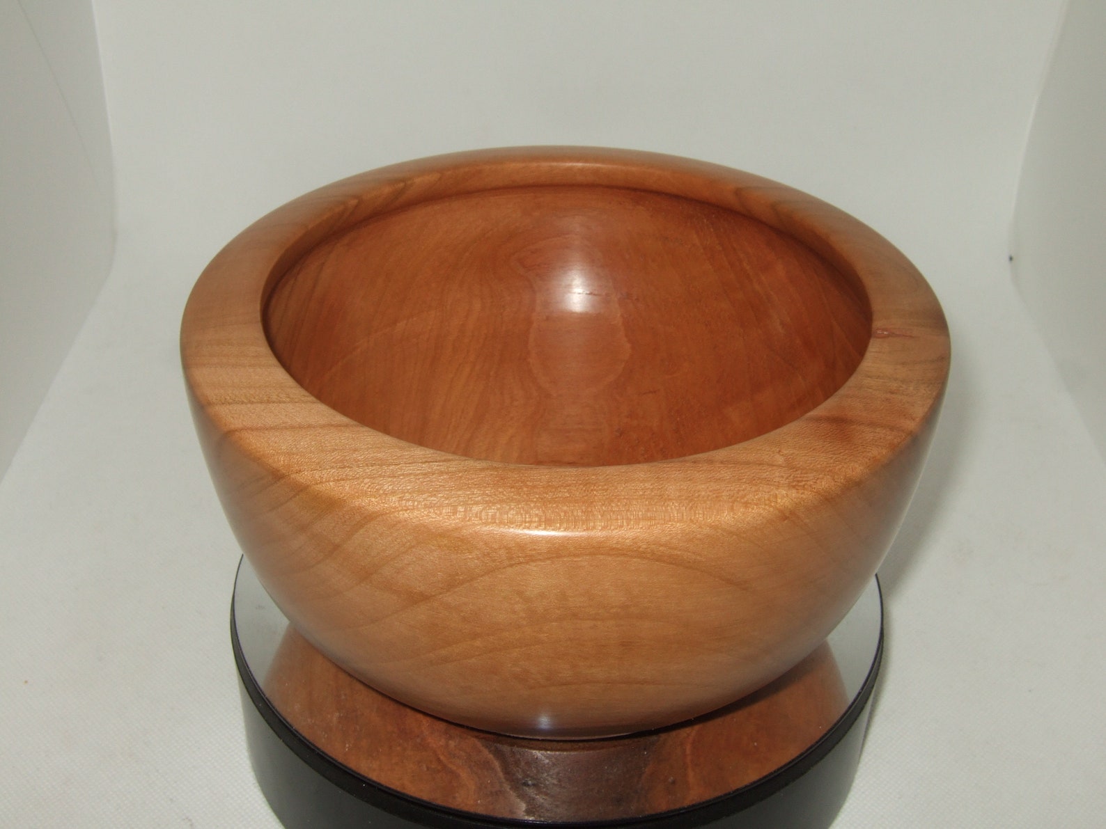 Hand Turned Deep Cherry Wood Bowl Sustainable Timber Etsy