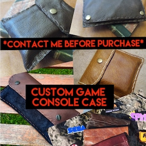 Custodia in pelle personalizzata per console di gioco *inviami un messaggio prima dell'acquisto* PSP PSVita Nintendo DS DSi 3DS GBA SP Steam Deck Anbernic Miyoo Mini Switch