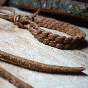 Genuine Italian leather braided plaited woven men&#39;s women&#39;s tie bracelet made to measure for men gift her women friendship boys handmade