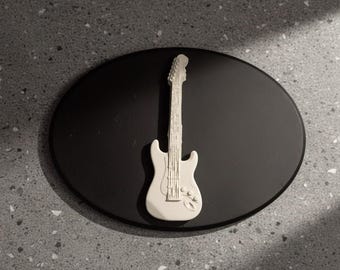 Personalised Electric Guitar 3D Door Sign: Custom Nameplate Plaque for Music Lovers & Guitarists