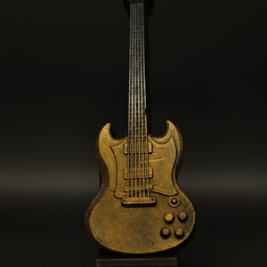 Guitar on a Stand Unique Hand Made Candle image 1