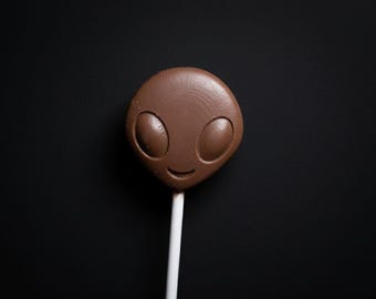 Spooky Halloween Belgian Milk Chocolate Alien - Handmade Gourmet Treats (Set of 4)
