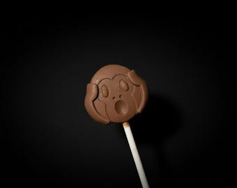 Safari Animal Belgian Milk Chocolate Lollipops: Monkey