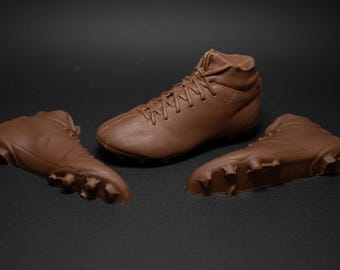 Belgian Chocolate Football Boots - Edible Sports Gift for Soccer Fans and Team Players