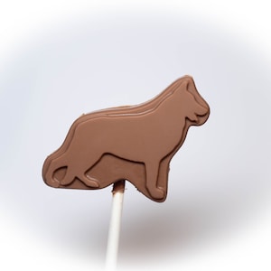 Dog Breed Belgian Milk Chocolate Lollipops (Pairs)