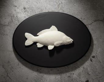Custom Carp Angler Door Sign: Personalized Fishing Plaque for Dad's Workshop or Office