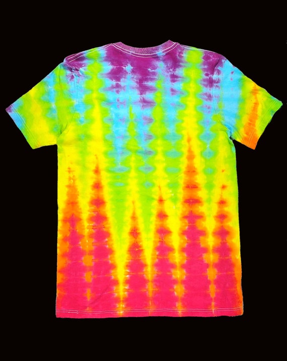Dharma Tie-Dye, Neon Ripples, Trippy Tie-Dye at its best, Neon Tie Dye  tshirt, sizes S-4XL