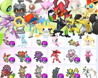 Mythical Pokemon Etsy Mythical Pokemon Etsy