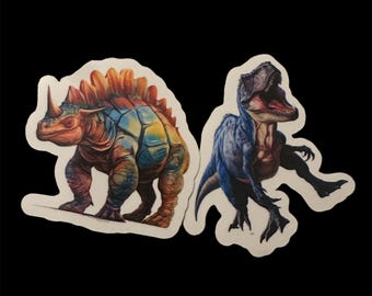 Pegatina de dinosaurio: vinilo para portátil o botella de agua