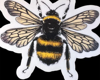 Vinilo adhesivo de abeja: calcomanía de abejorro
