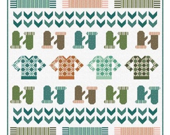 Sweater Season Quilt Kit | Jennifer Long | Riley Blake Fabrics