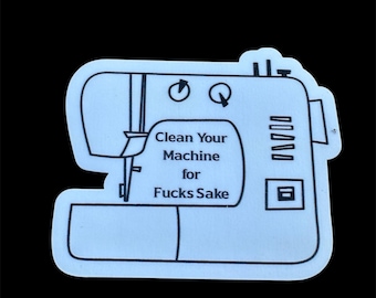 Pegatina divertida de máquina de coser: regalo sarcástico para quilters - Vinilo