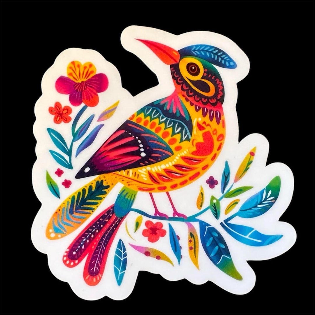 Songbird – Vinyl Die-cut Sticker – Weatherproof Laptop Water Bottle ...