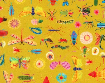 Insects Flora & Fun Fabric ~ Robert Kaufman