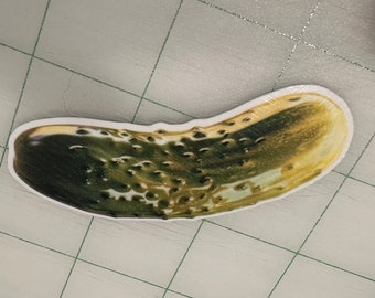 Pickle Sticker | Vinyl Waterproof | Die Cut Sticker | AI Generated