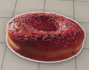 Donut Sticker | Vinyl Waterproof | Die Cut Sticker | AI Generated