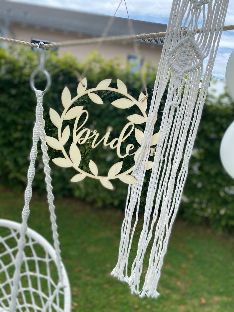 Verleih Traubogen rund für Hochzeiten/ Taufen, Boho Style, Boho Wedding, Bohohochzeit, Traubogen mit Pampas und Eucalyptus Girlande, 2m Bild 8