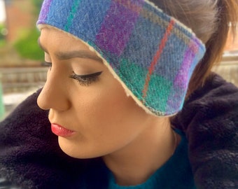 Harris Tweed Headband/ Ear Warmer.. Matching items available.