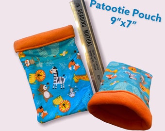 Zoo Animals PATOOTIE POUCH Mini SleepSack for Rats, Sugar Gliders, Squirrels, Hedgehogs, Baby Guinea Pigs and Tiny Ferrets
