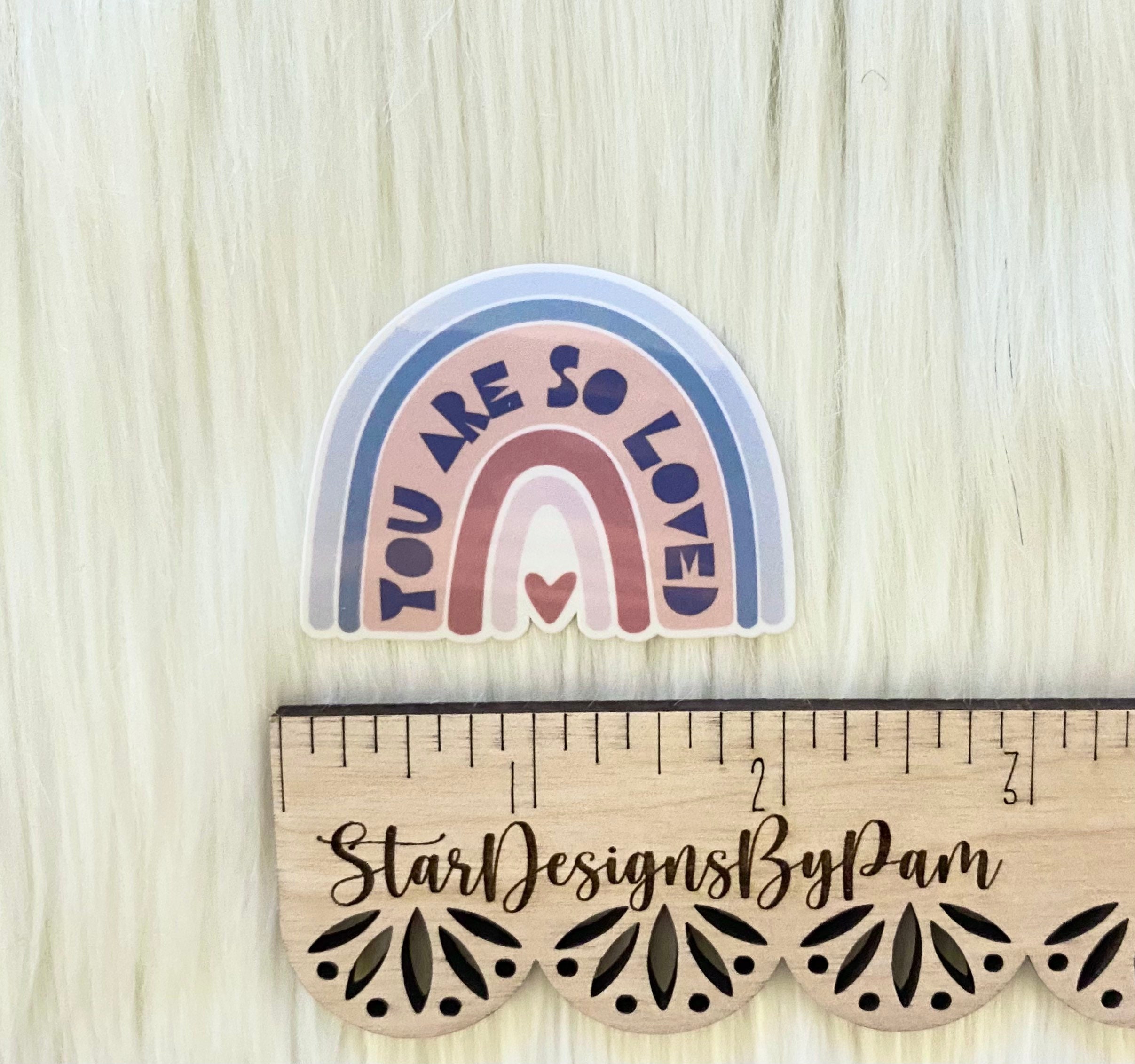 You Are So Loved Sticker Quote Inspirational Quote Decal Etsy