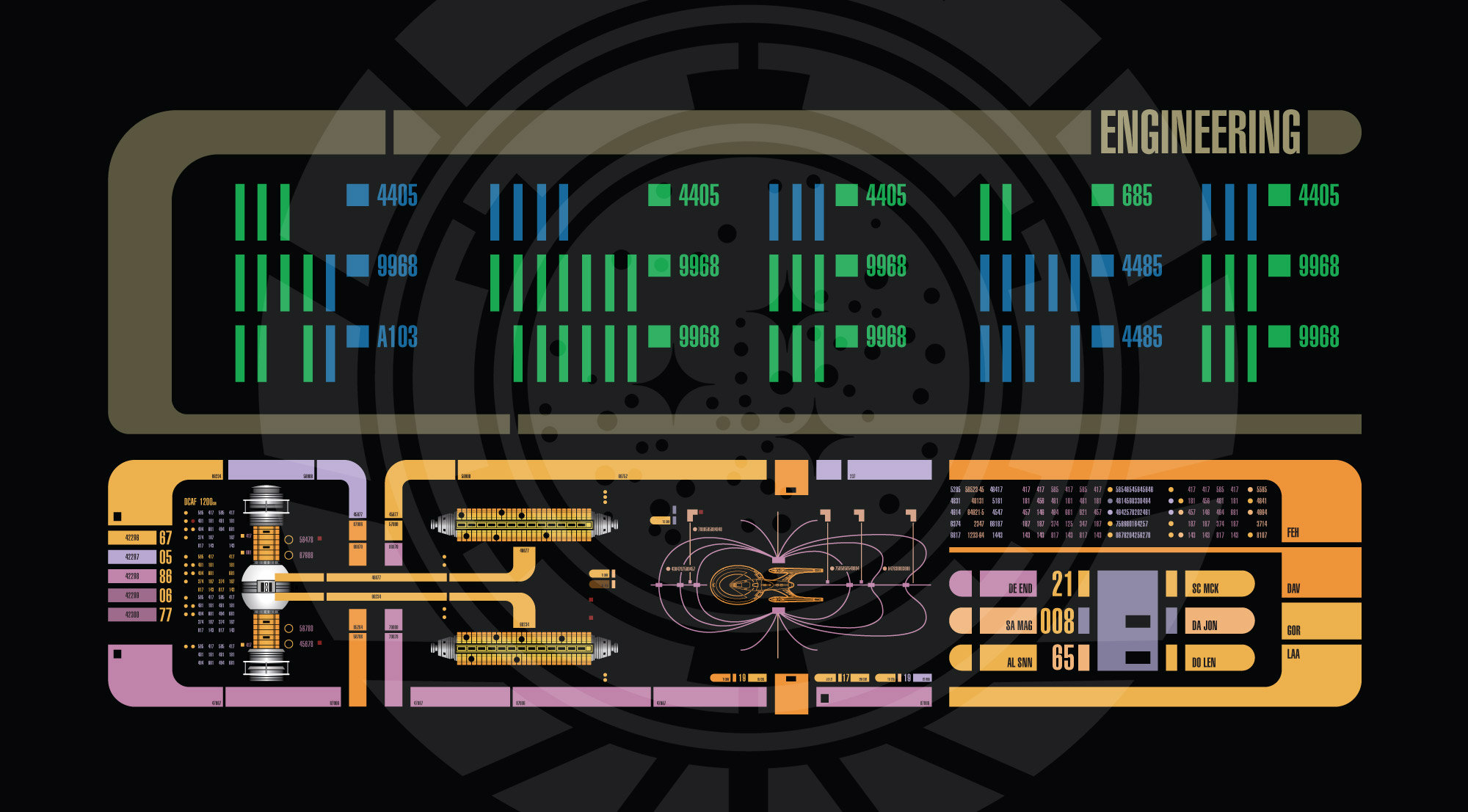 star trek lcars print