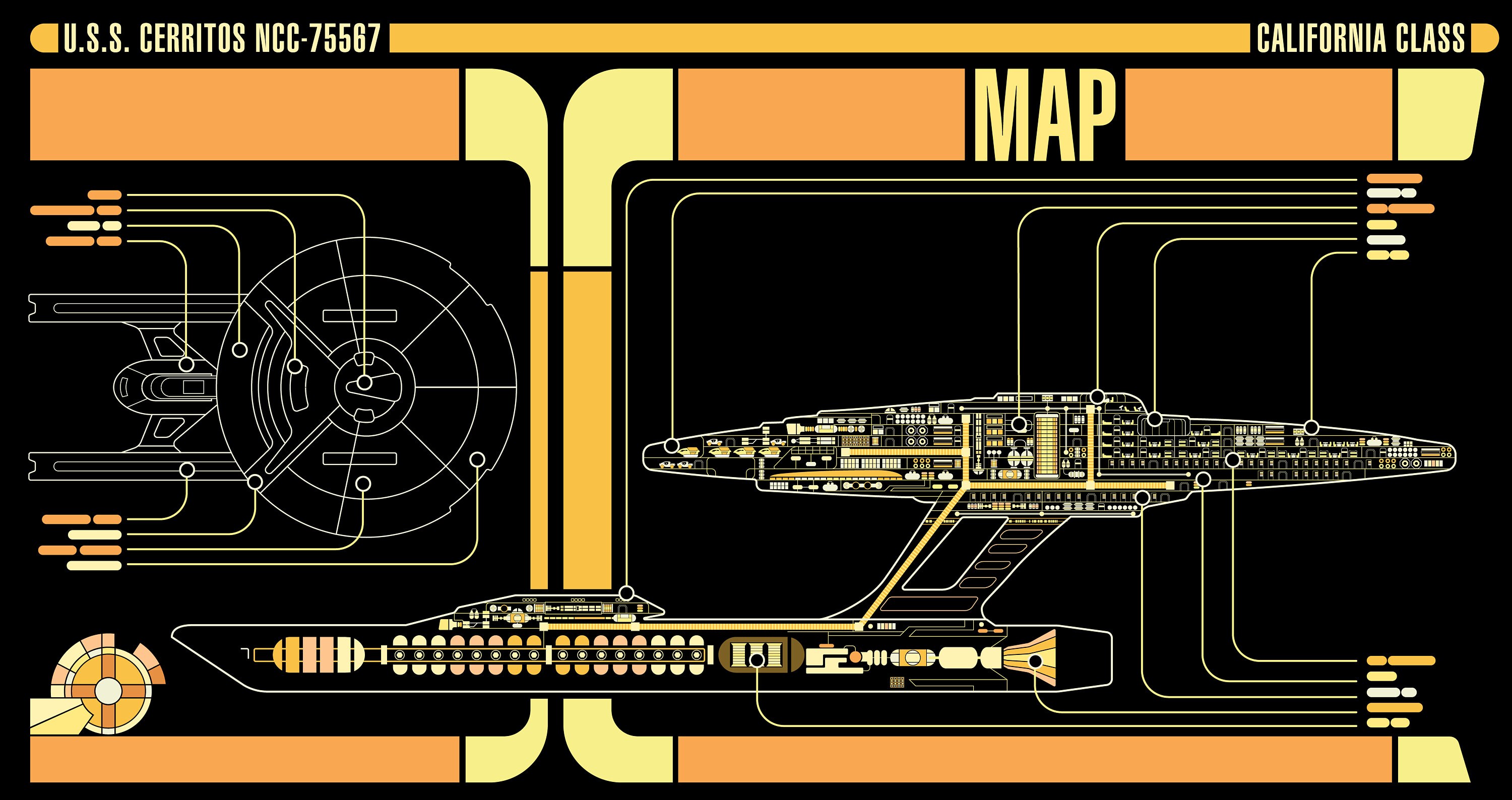 U.S.S. Cerritos NCC75567 Master System Display DIGITAL Etsy