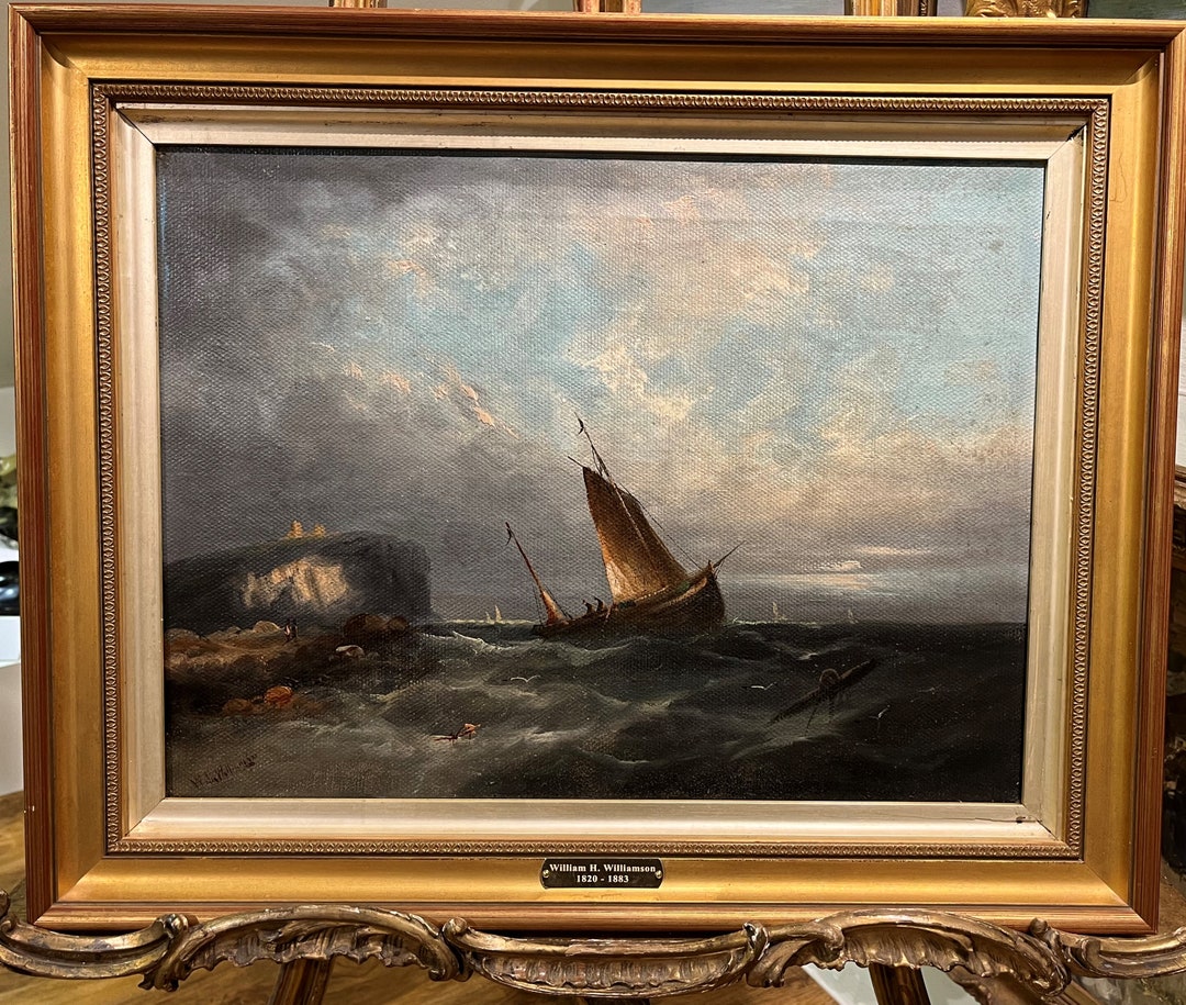 OIL PAINTING Antique William Henry Williamson 1820-1883 19th - Etsy UK