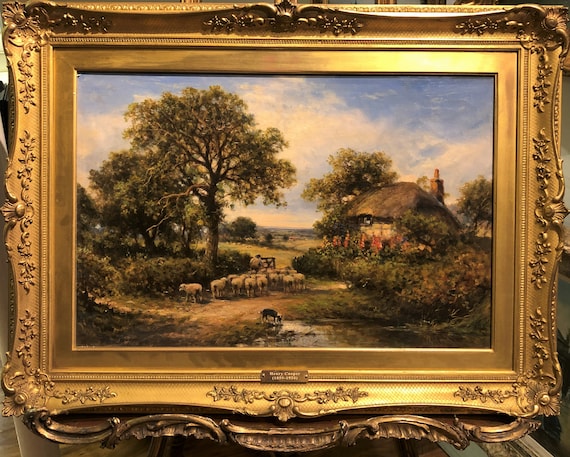 OIL PAINTING LARGE Old Master Henry Cooper 1859 1934 Lovely