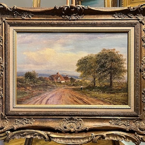 Oil PAINTING STUNNER By ENOCK Arthur Henry 1839-1917  Old Master 19th Century In a Fantastic Gold Gilt frame