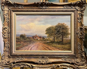 Oil PAINTING STUNNER By ENOCK Arthur Henry 1839-1917  Old Master 19th Century In a Fantastic Gold Gilt frame