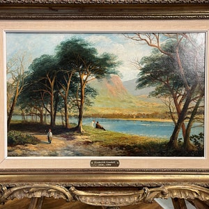 OIL PAINTING Stunning Quality Attributed to Frederick Goodall RA (1822-1904)  19th Century Scene British old master in a Gold Gilt Frame
