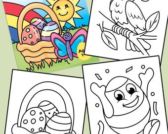 Wielkanocna kolorowanka dla maluchów: 30 wiosennych kolorowanek (do pobrania w formacie PDF)