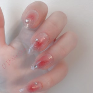 Clear Blush Nails