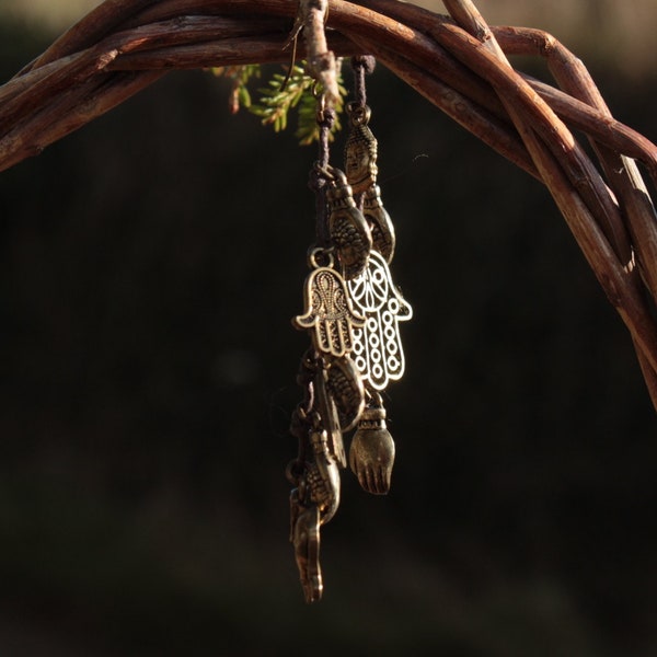 Hippy Trinket Earrings - Good Luck | Protection