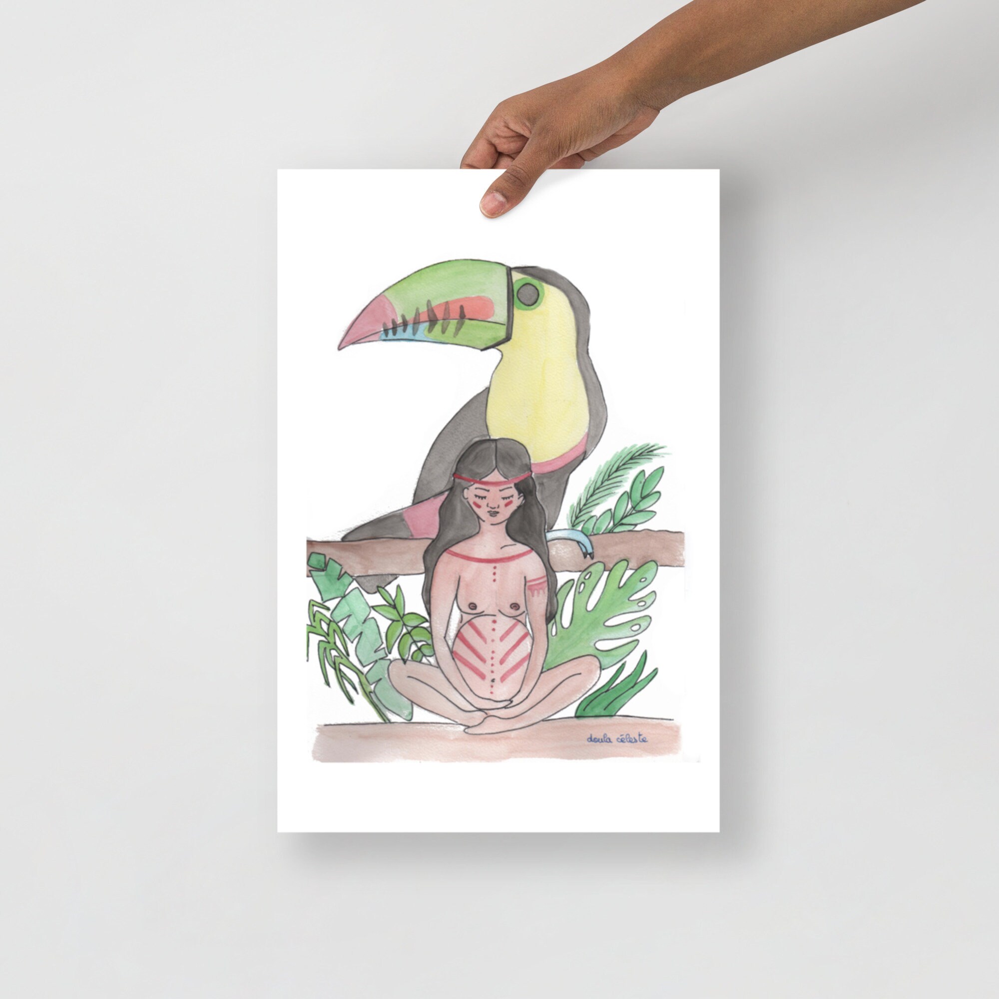 Polynesie/ Aquarelle Affiche/ Différents Formats