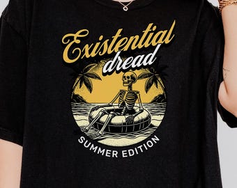 Summerween Shirt | Summerween T-Shirt | Funny Existential Dead Tee | Goth Vacation Shirt | Dark Humor Summer Shirt | Pastel Goth Shirt